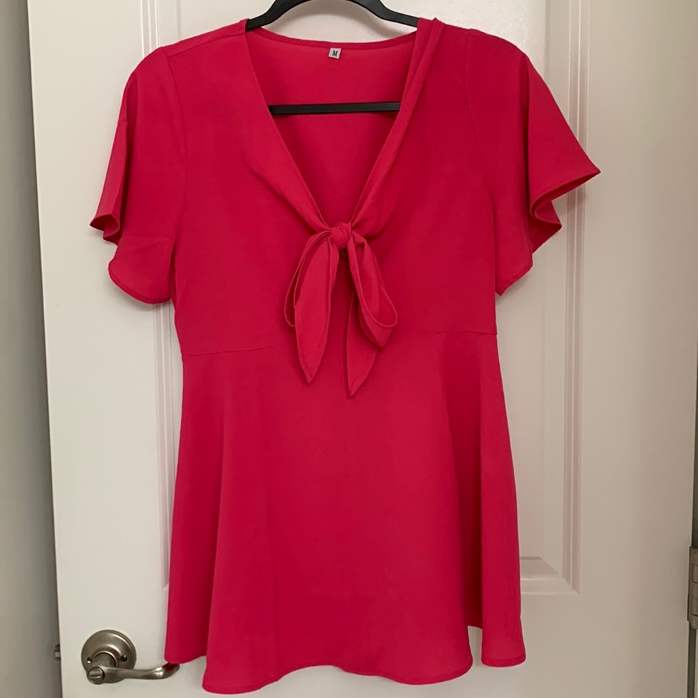 Pink top bow middle really pretty!!